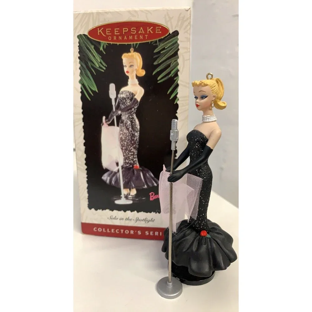 Hallmark Ornament Barbie Solo in the Spotlight Keepsake Collector's Sing